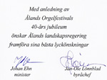 Hälsning från ÅLR